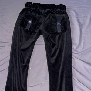 Y2K black tracksuit bottoms
